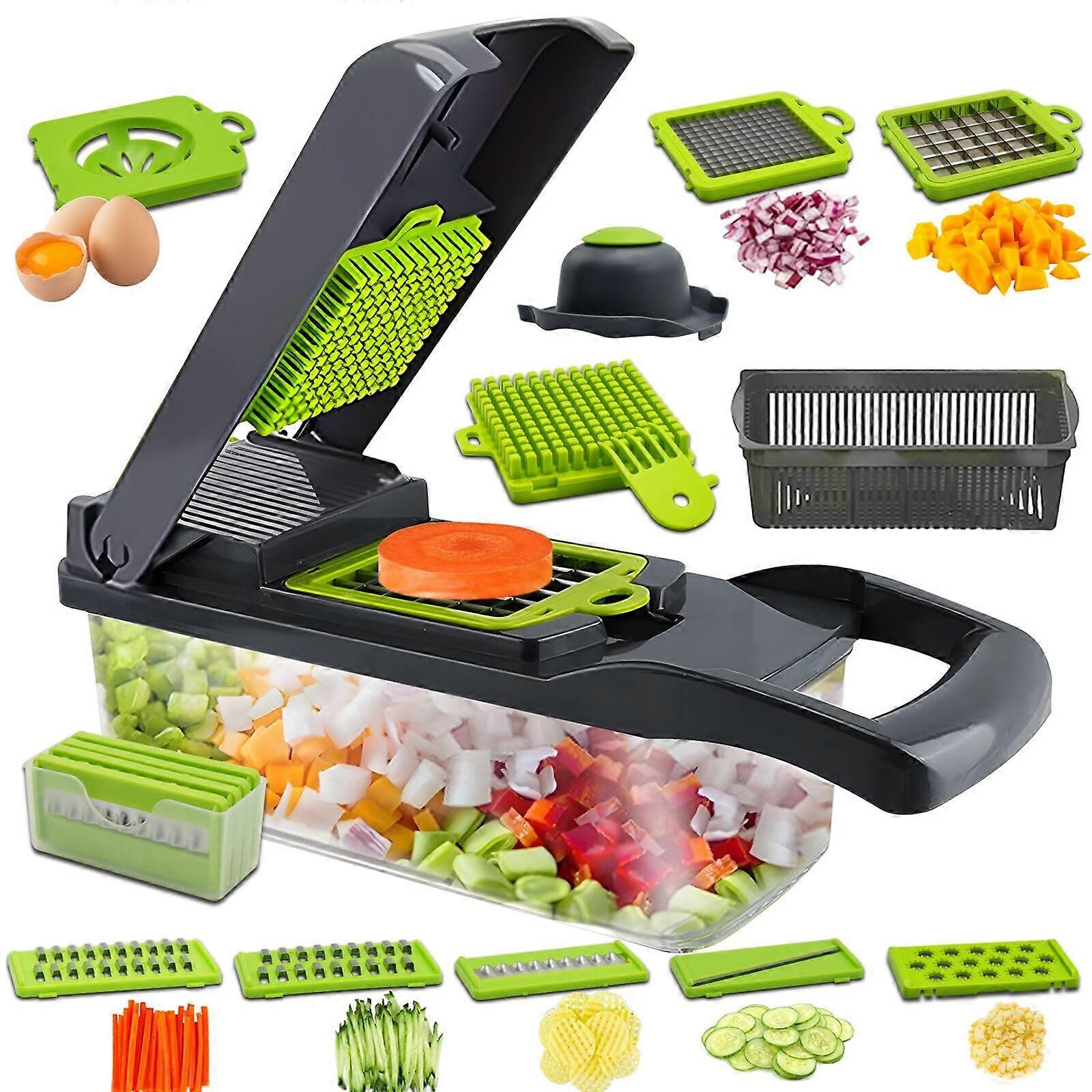Multifunctional Vegetable Chopper for Kitchen Essentials and Food Preparation 14-in-1