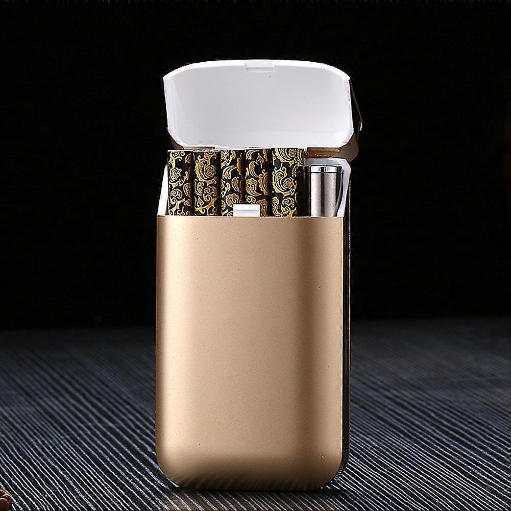 Cigarette Case with Lighter USB Rechargeable for Camping Outdoors