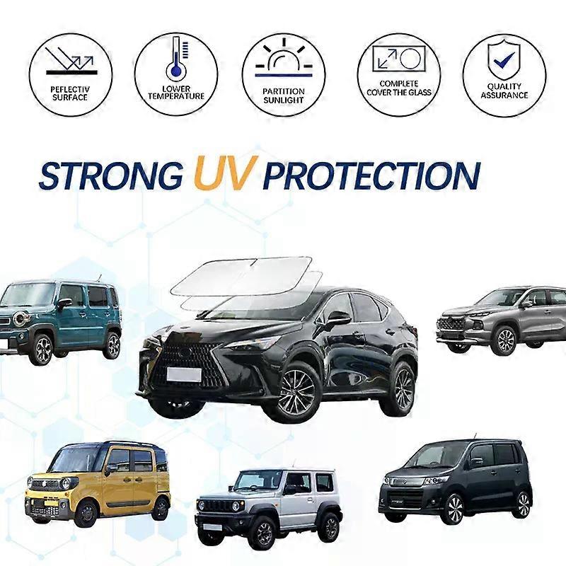 For Suzuki Jimny S-Cross Hustler Fronx Windshield Sun Shade Sunshade Sun Visor Protector Foldable Blocks UV Rays Keep Car Cooler