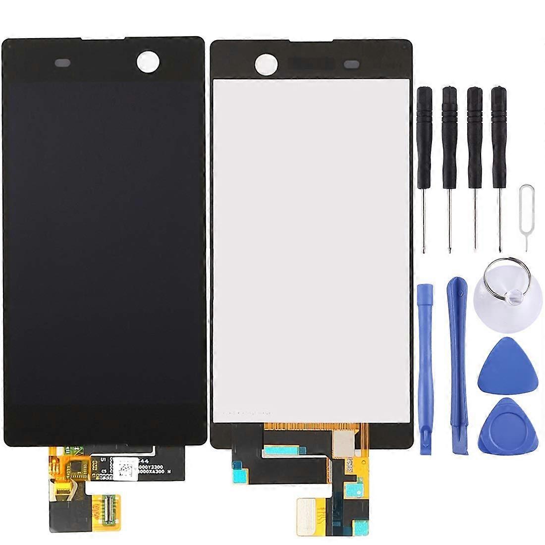 LCD Screen and Digitizer Full Assembly for Sony Xperia M5 / E5603 / E5606 / E5653 Phone Replacement Part (Color : Black)