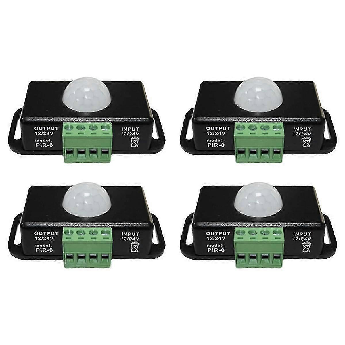 LED Bewegingssensor 12V/24V DC, Bewegingssensor Body Infrarood Motion PIR Sensor Schakelaar Automatische Wirele