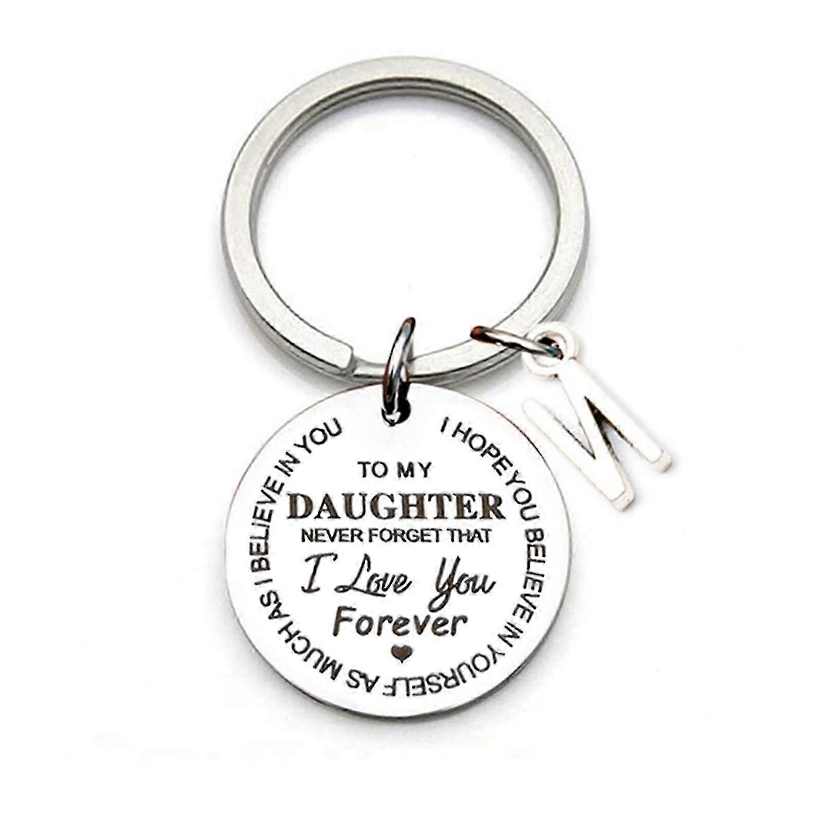 To My Son/daughter Inspirational Gift Keychain Never Forget That I Love You Forever Best Father
