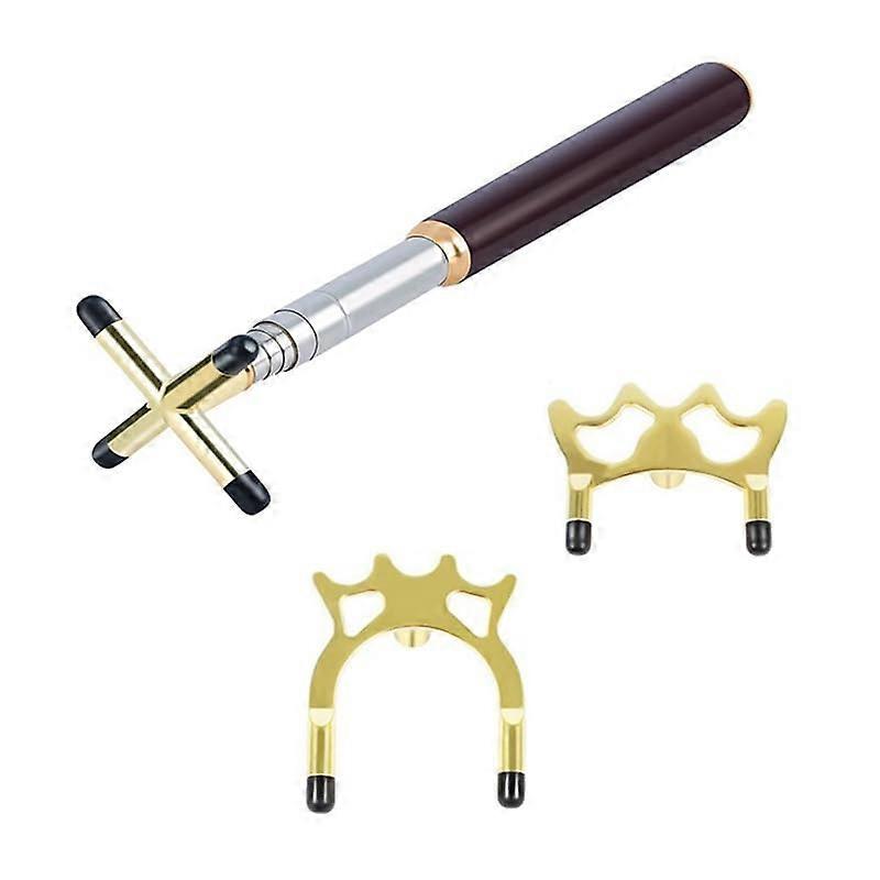 Lubosi Retractable Billiards Pool Cue Stick Bridge With Replaceable Bridge Head Telescopic Bridge Stick Cross Support Rack - (Color: as shown)