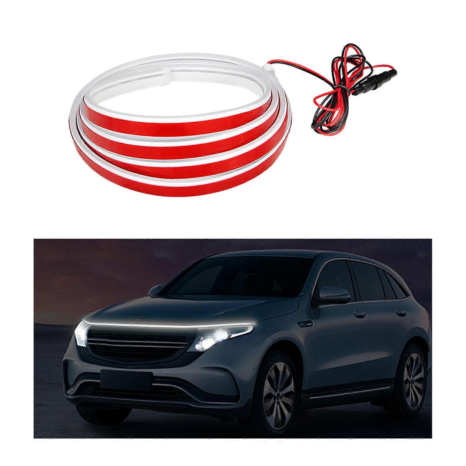 71 '' Car Hood Light Strip, 71-Inch Flexible LED Daytime Running Light, Automatic LED Strip, Universal Fit