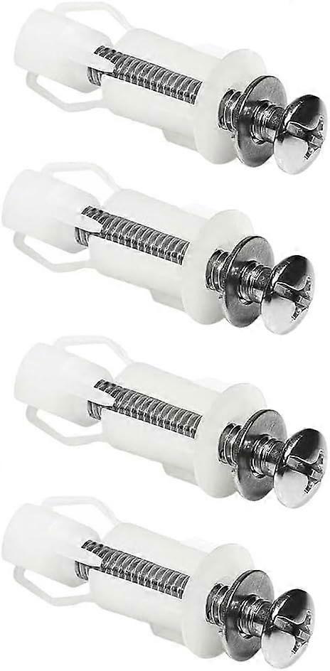 Toilet Lid Expansion Screws, 4PCS Universal Toilet Seat Screws and Bolts Toilet Seat Fixing Toilet Seat Fittings for Toilet Lid