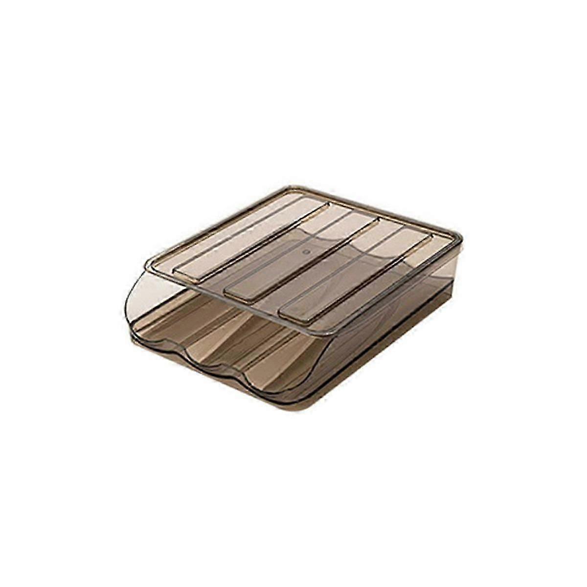 Egg Holder for Fridge,Automatic Rolling Egg Container for Refrigerator,Stackable Fridge Organizers