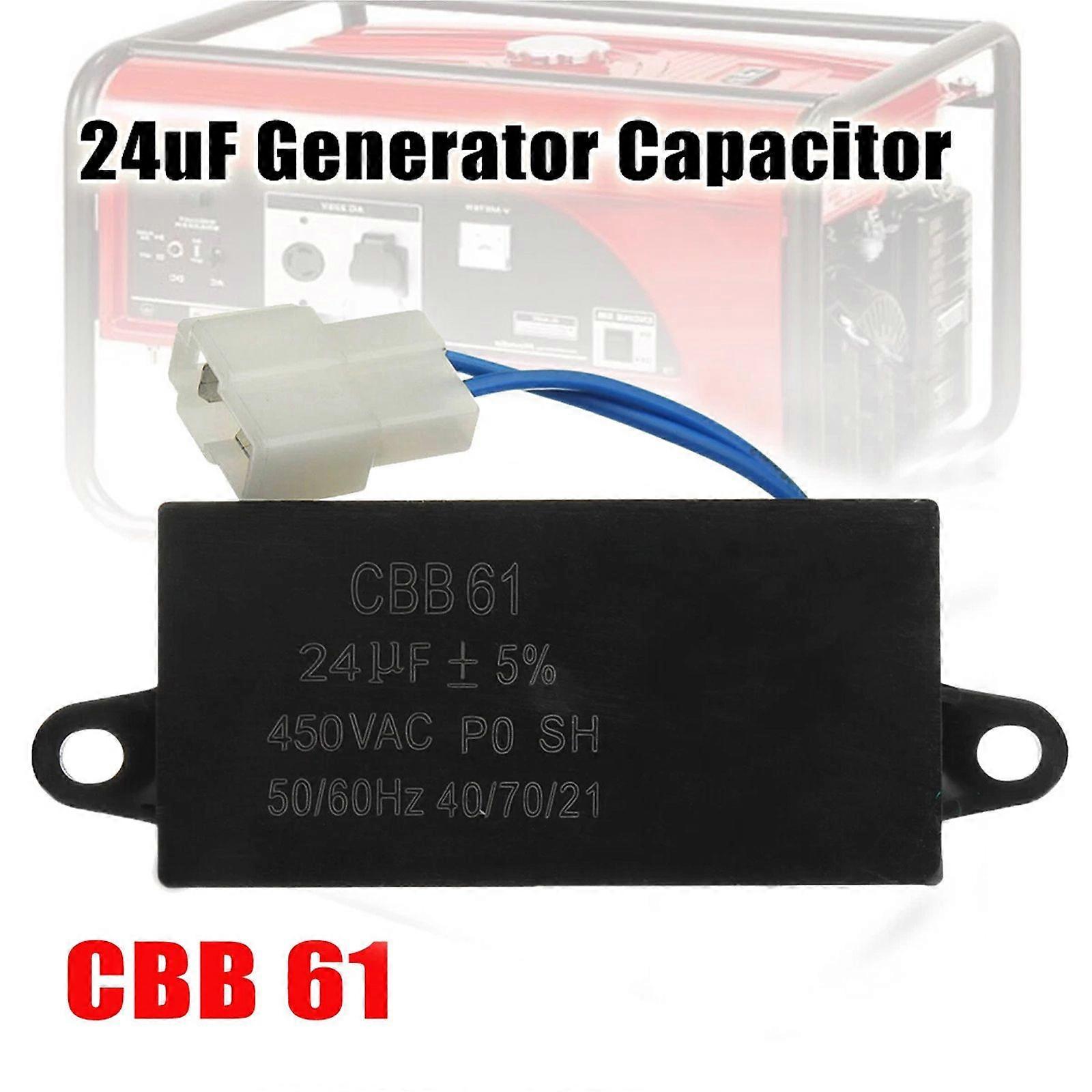 450VAC 24uF 24f CBB61 コンデンサ SR ブラシレスガス/ディーゼル発電機用 新品