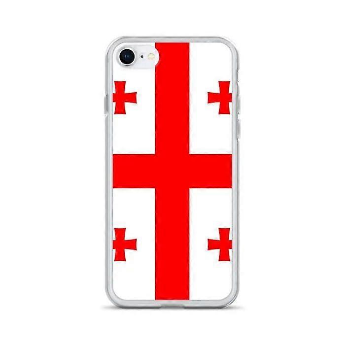 iPhone Case - Multicolor - Georgia Flag - Soft - Slim and Lightweight Design - iPhone 7