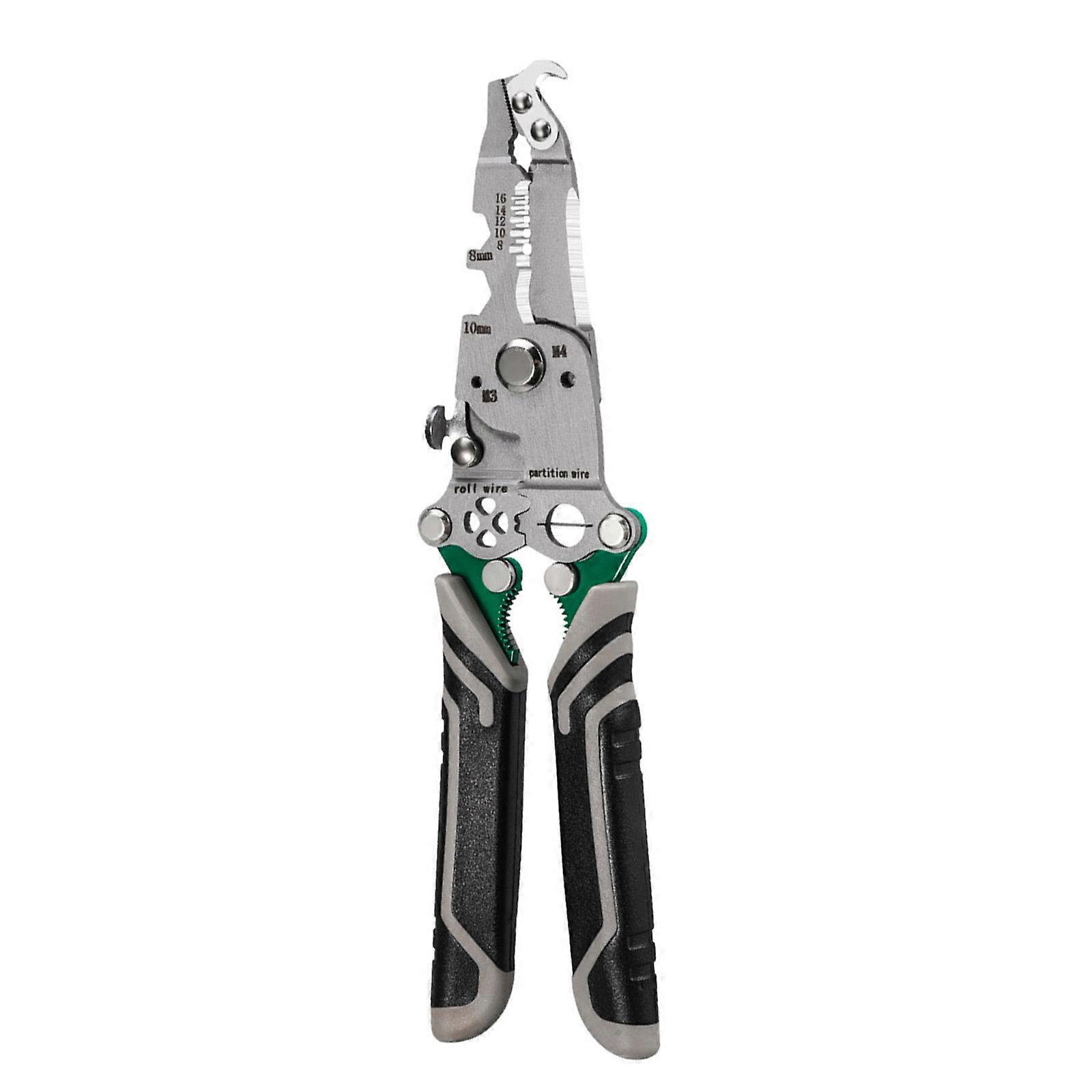 Multifunctional Wire Stripper Pliers Tool 18 in 1 Suitable for Electricians, Automatic Stripping with Crimping Functions