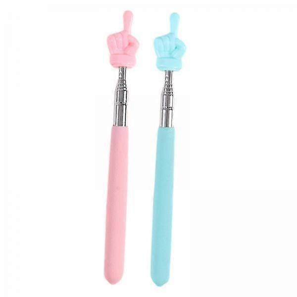 5x2Pcs Telescopic Teachers Finger Pointer Mini Hand Teaching Sticks