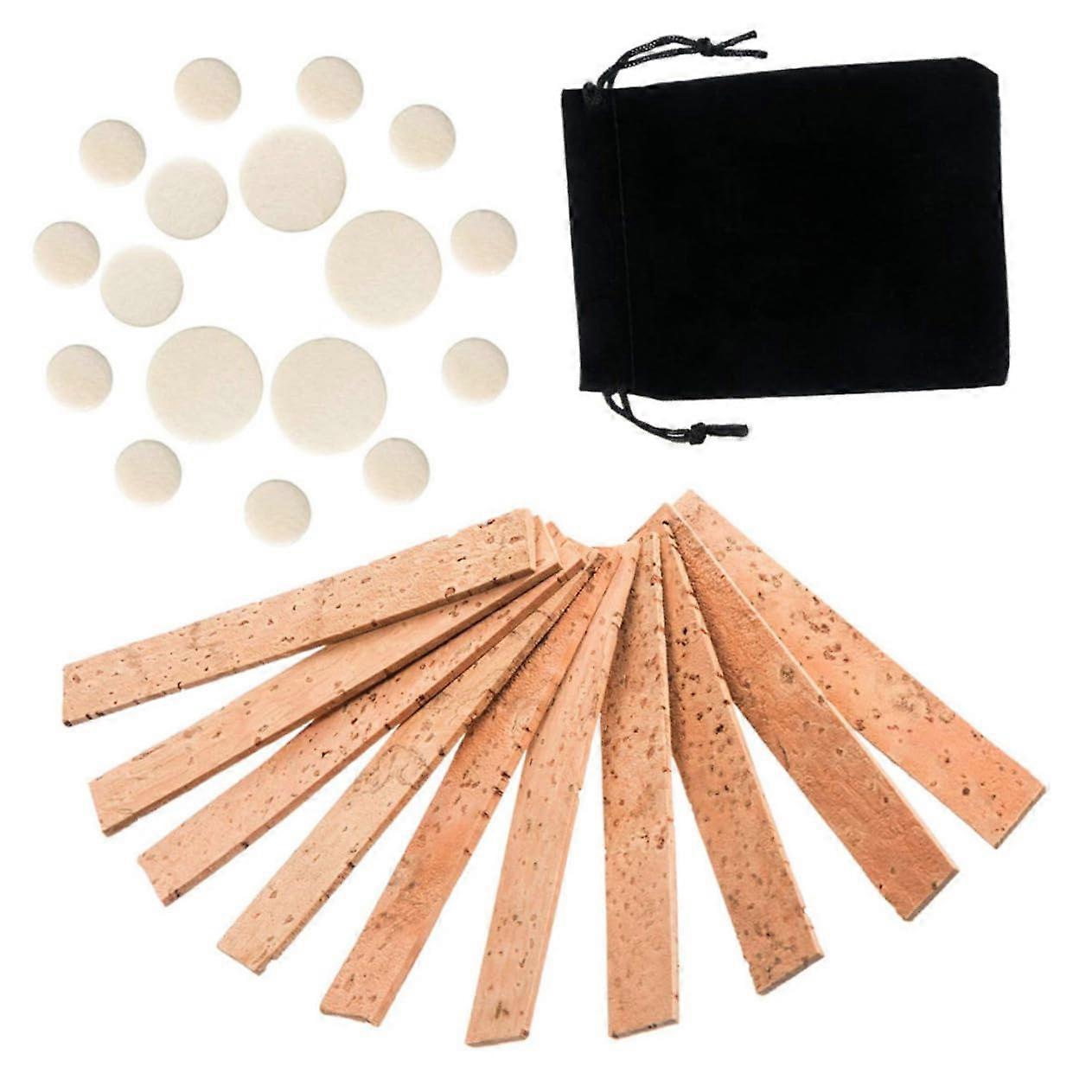 Clarinet Sound Hole Pads Cork Chip Set Musical Instrument Partner for Clarinet Repair