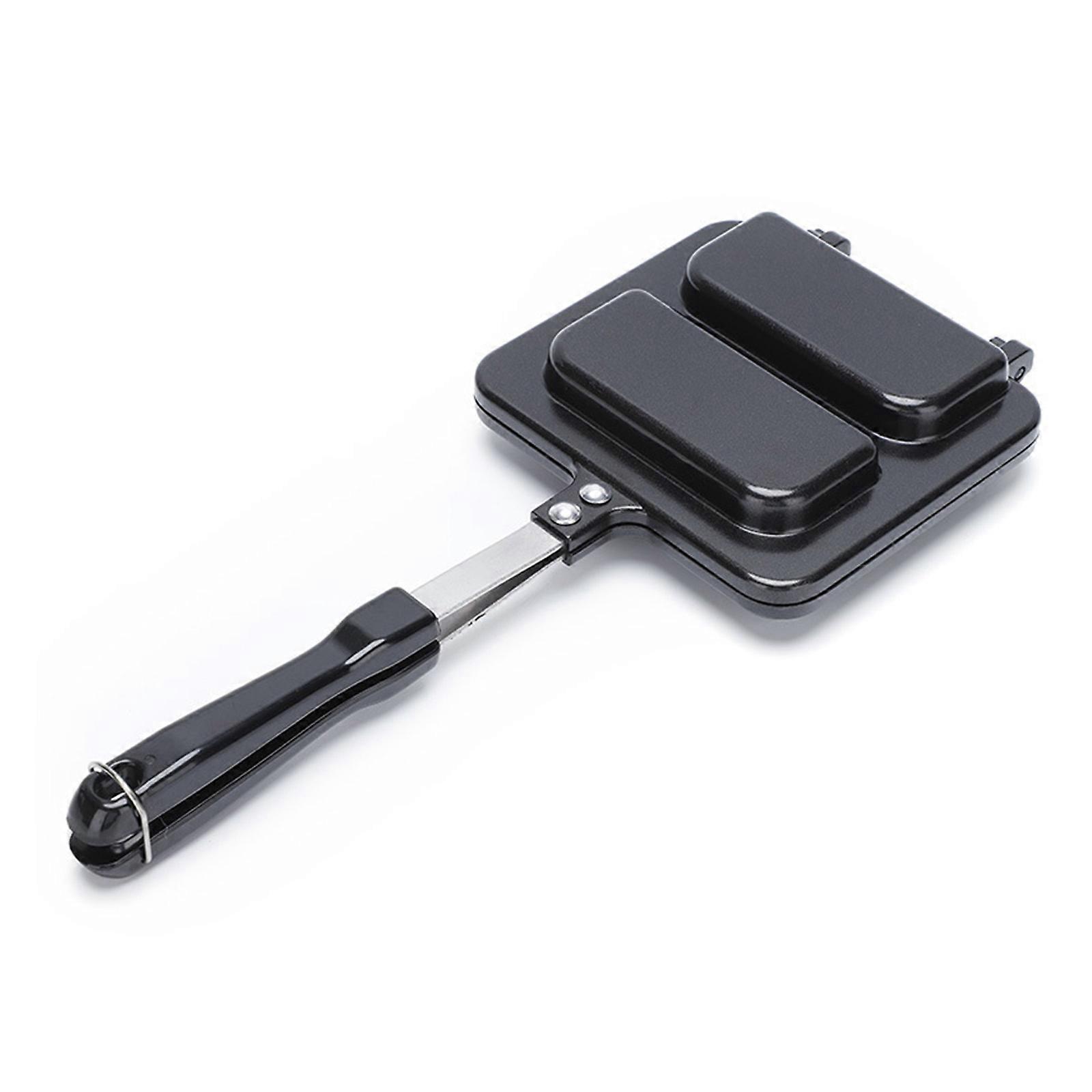 Portable Nonstick Breakfast Machine Sandwich Pan Nonstick Double Sided Skillets Breakfast Pancake Foldable Cooking Tray