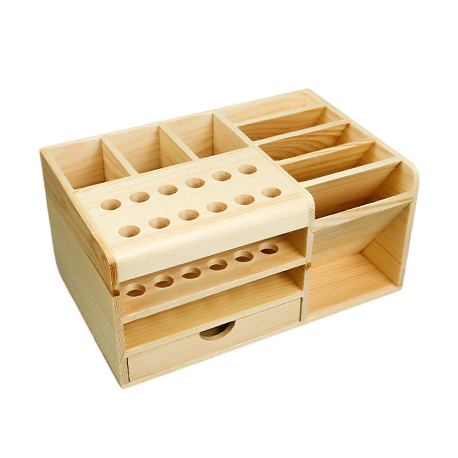Tool Guide Wooden Storage Box Screwdriver Tweezers Remote Control Holder Mobile Phone Repair Desktop Reception Tool Case