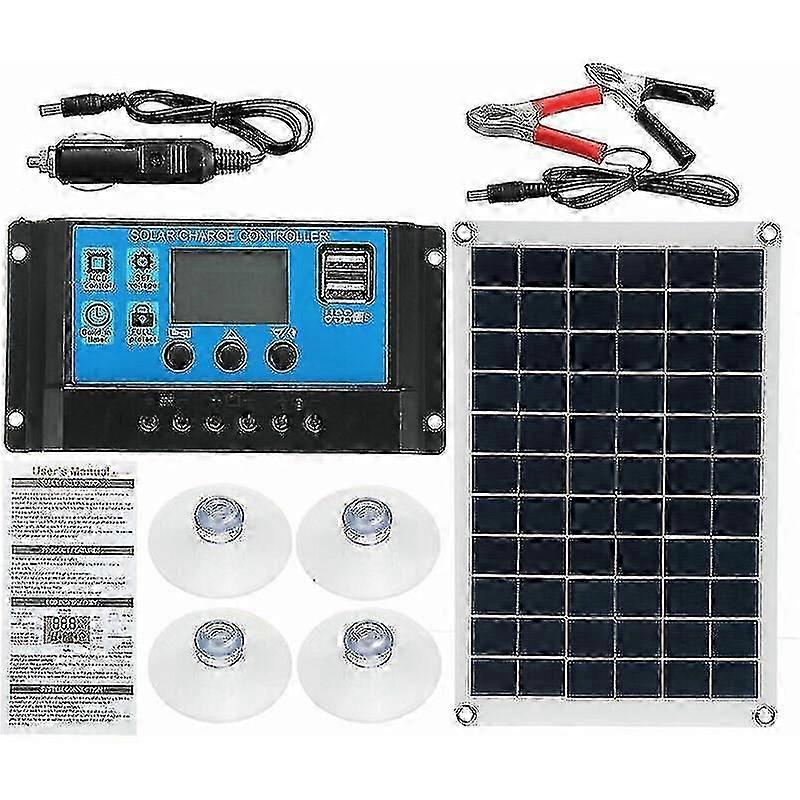 Solar Panel 100w 420x280x30mm With 20a Regulator