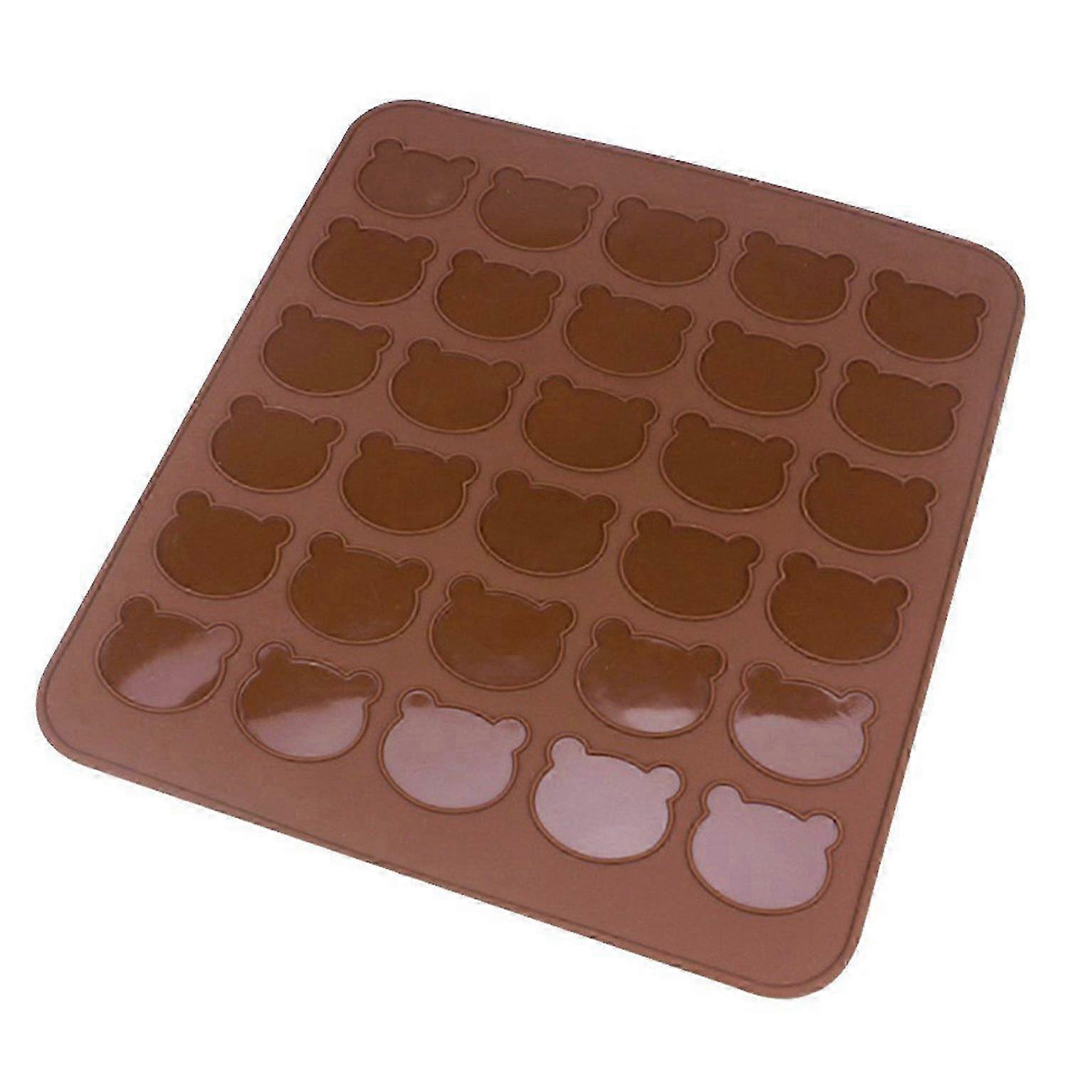 Silicone Bear Macaron Baking Mat for 15 Macarons & Cookies