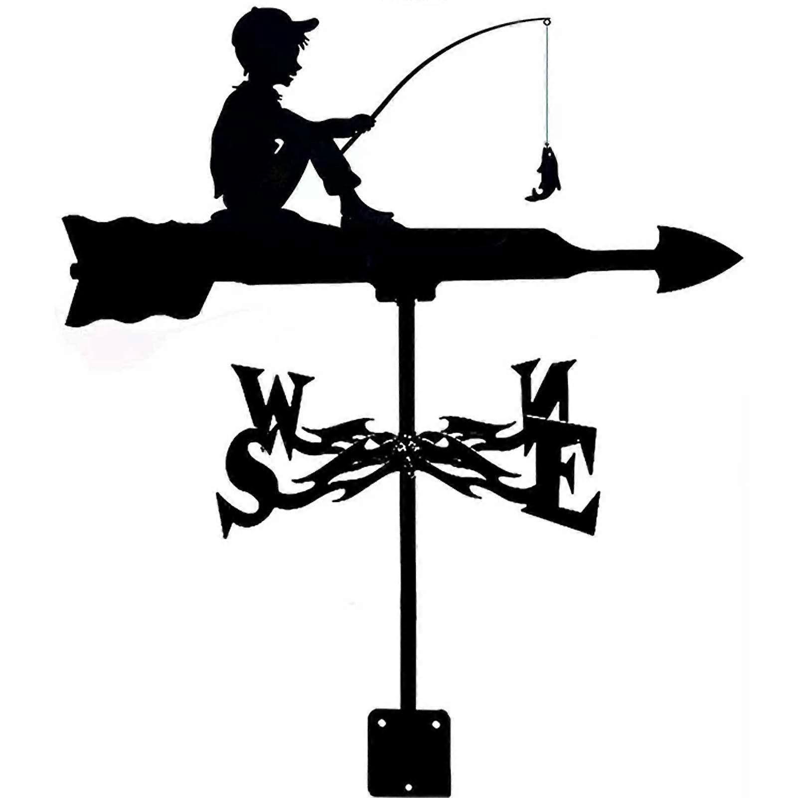 Weather vane for the garden, wind direction indicator, garden decoration