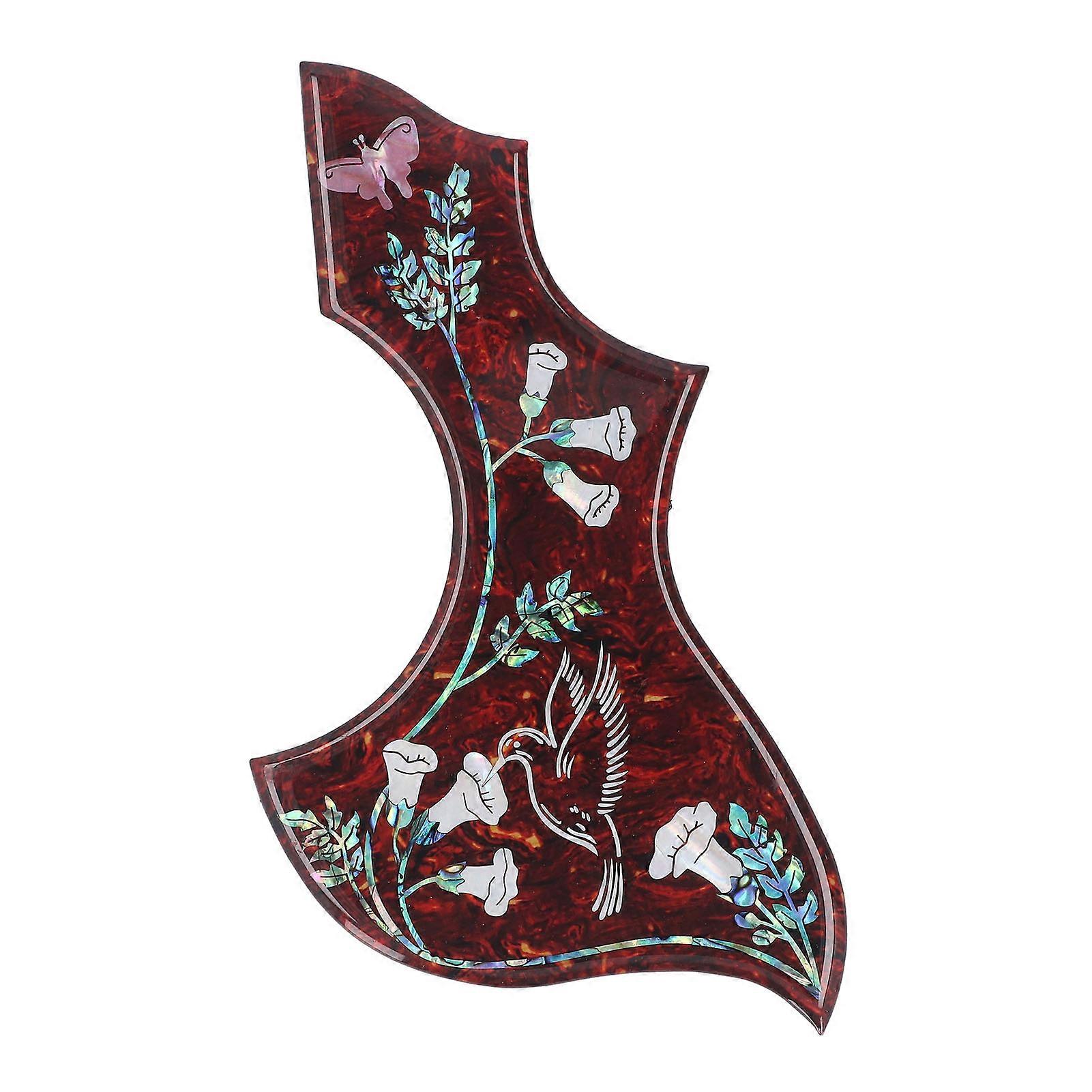 Hummingbird Acoustic Guitar Replacement Pickguard, Self-Adhesive, Anti-Scratch Back, 2mm Thick