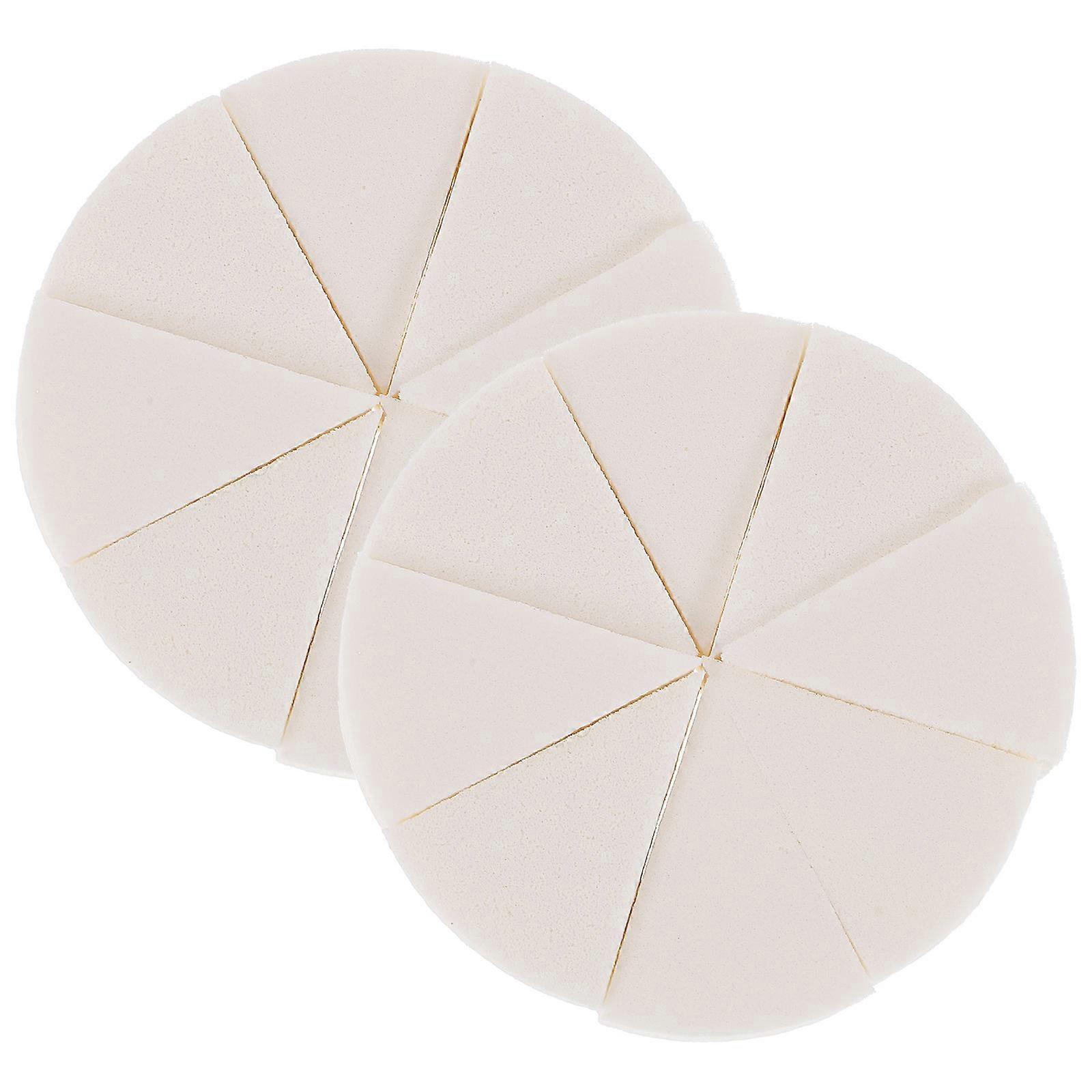 2 Sets Wedge Makeup Sponges Portable, , Easy to Clean, Skin Safe, for Foundation & Primer Application, Waste Reducing Design