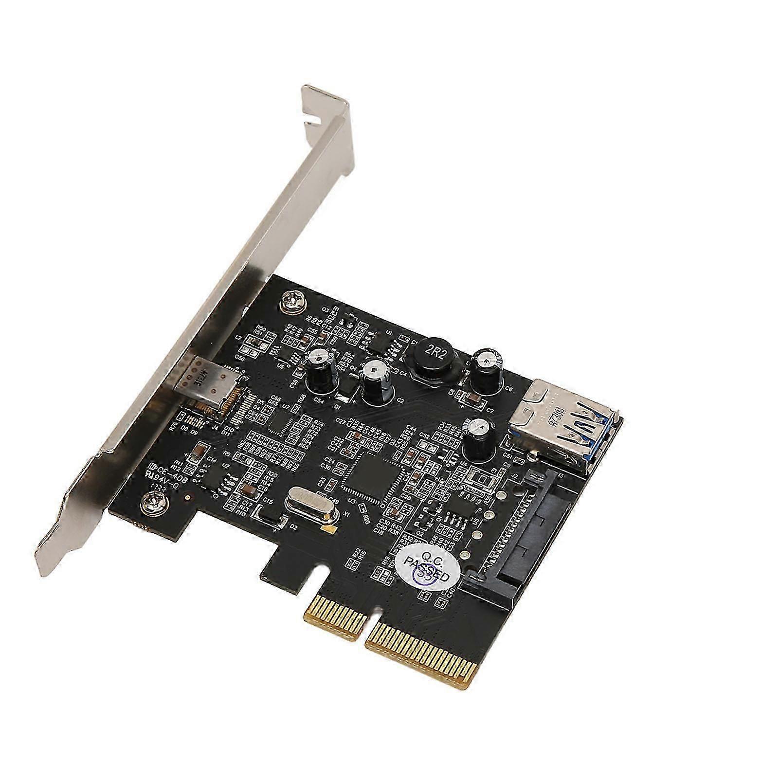 PCIE USB3.0 to SATA Adapter Card 5Gbps High Speed USB Front Panel Adapter with CD for Windows for OS X for Linux