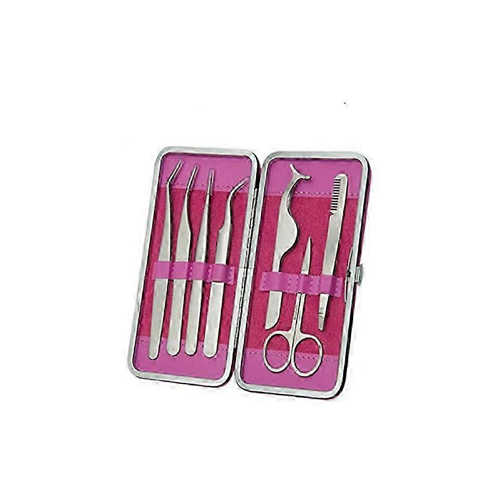 Pince à sourcils professionnelle en acier inoxydable et ensemble d’outils d’extension de cils