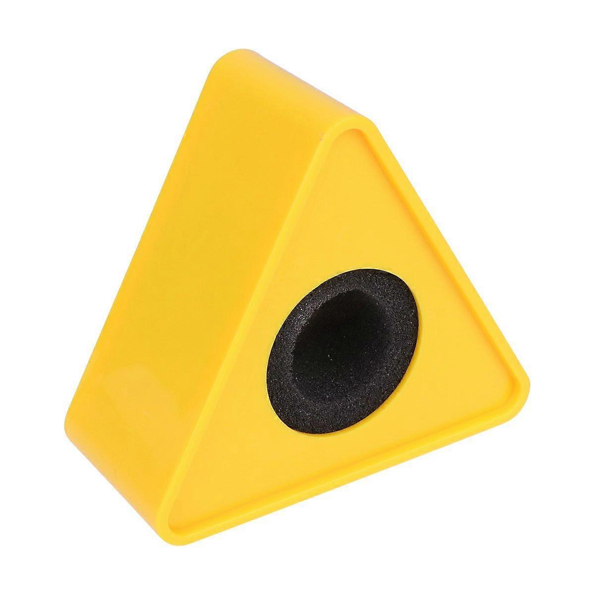 Microphone Marks Professional Interview Logo Stand Microphone Protector for Reporters (Triangle Yellow)