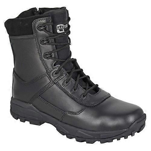 Grafters Mens Tiger Leather Combat Boots