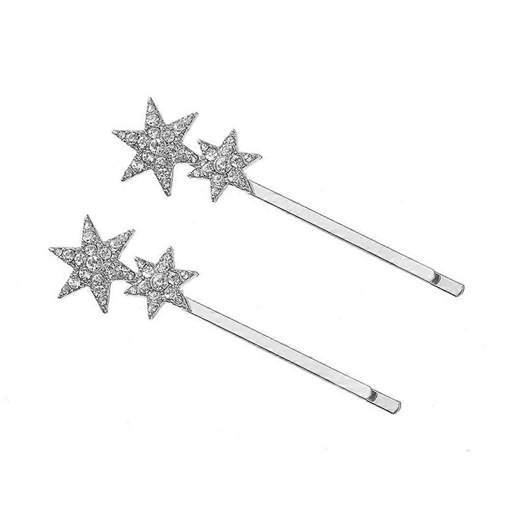 Glamorous Hair Clips, Star-Shaped Bobby Pins for Women, Durable and Chic Design