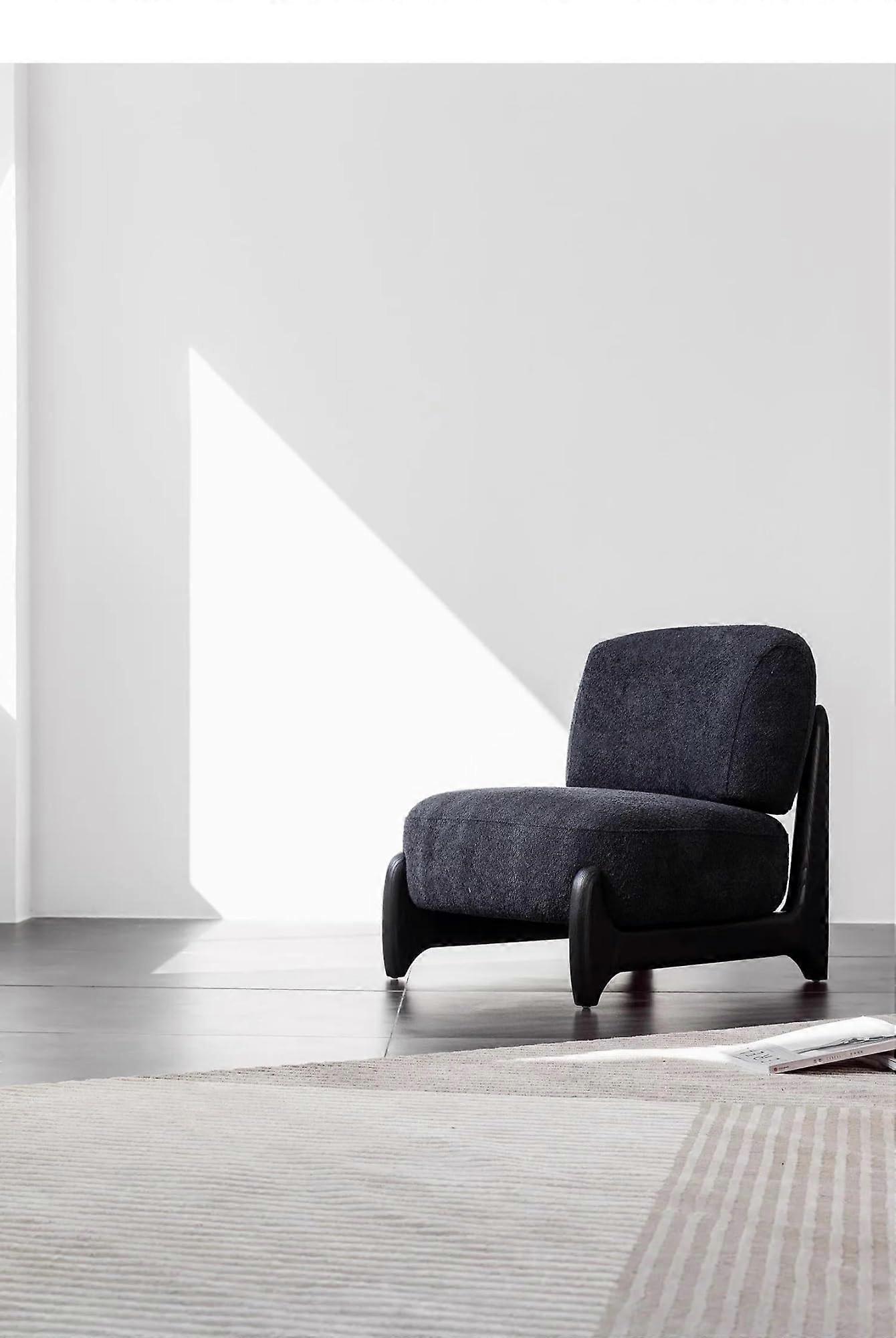 Modern Gaming Chair for Mobile Living Room, Balcony, Dressing Table, Reading and Office Use, Stylish Nordic Design (Noir) Black Unit size