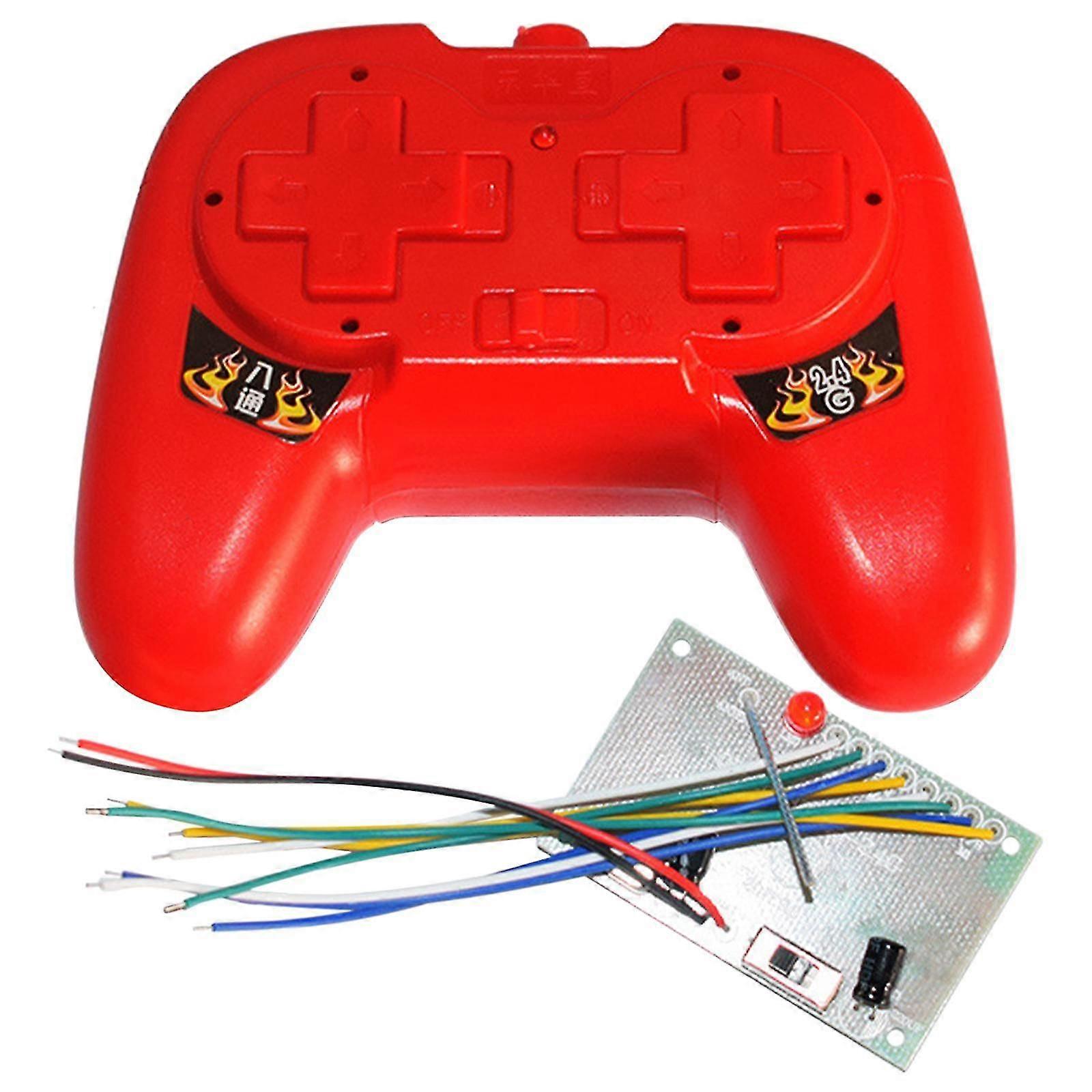 2.4G 8CH Remote Controller with Receiver Board  for RC Car Model  Red