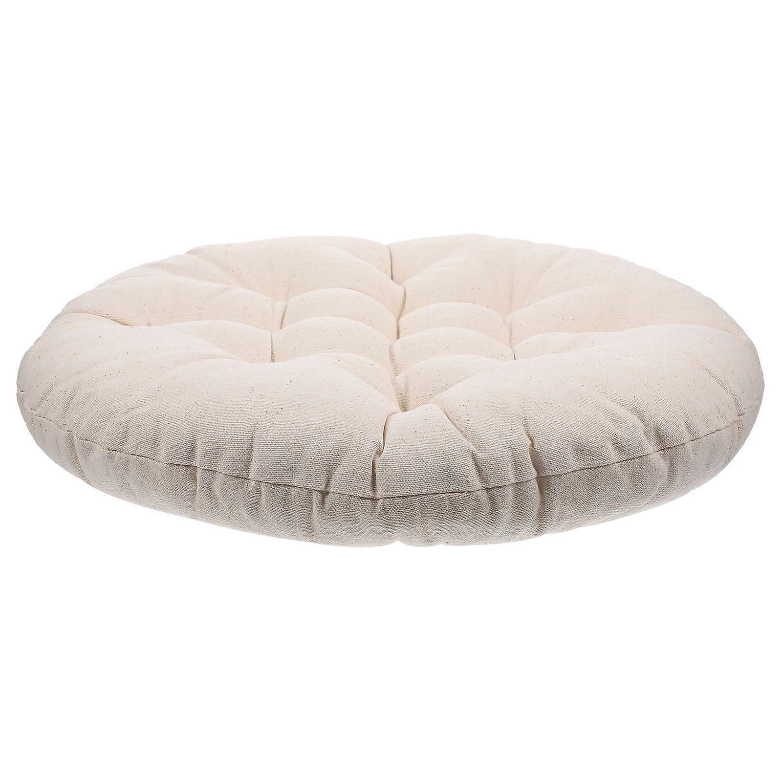 Japanese Sitting Cushion Round Comfortable Seating Minimalist Bed Sofa Indoor 10-12cm Thick Back Support 1Pack