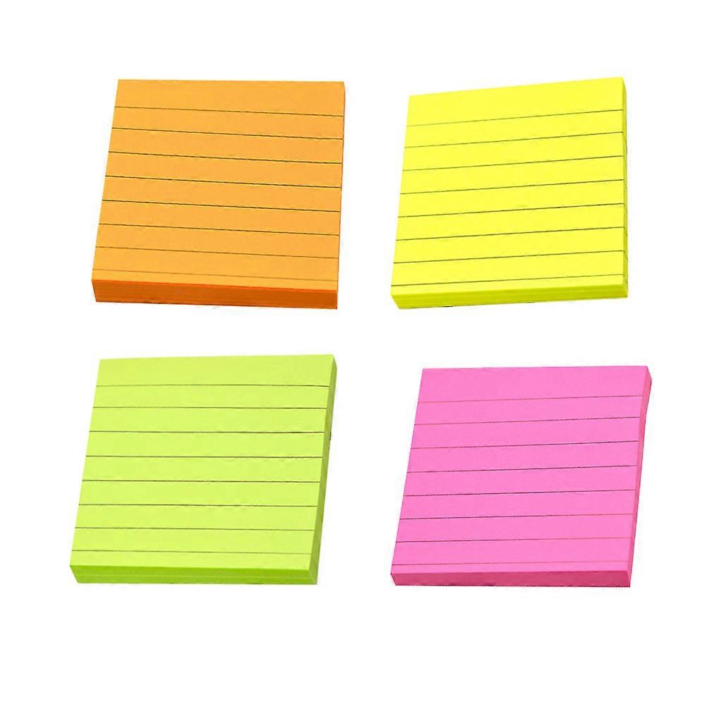Rappel Note Pad Auto-adhésif Mémos Pads École Utilisation Forme Carrée Indexation 4Pcs