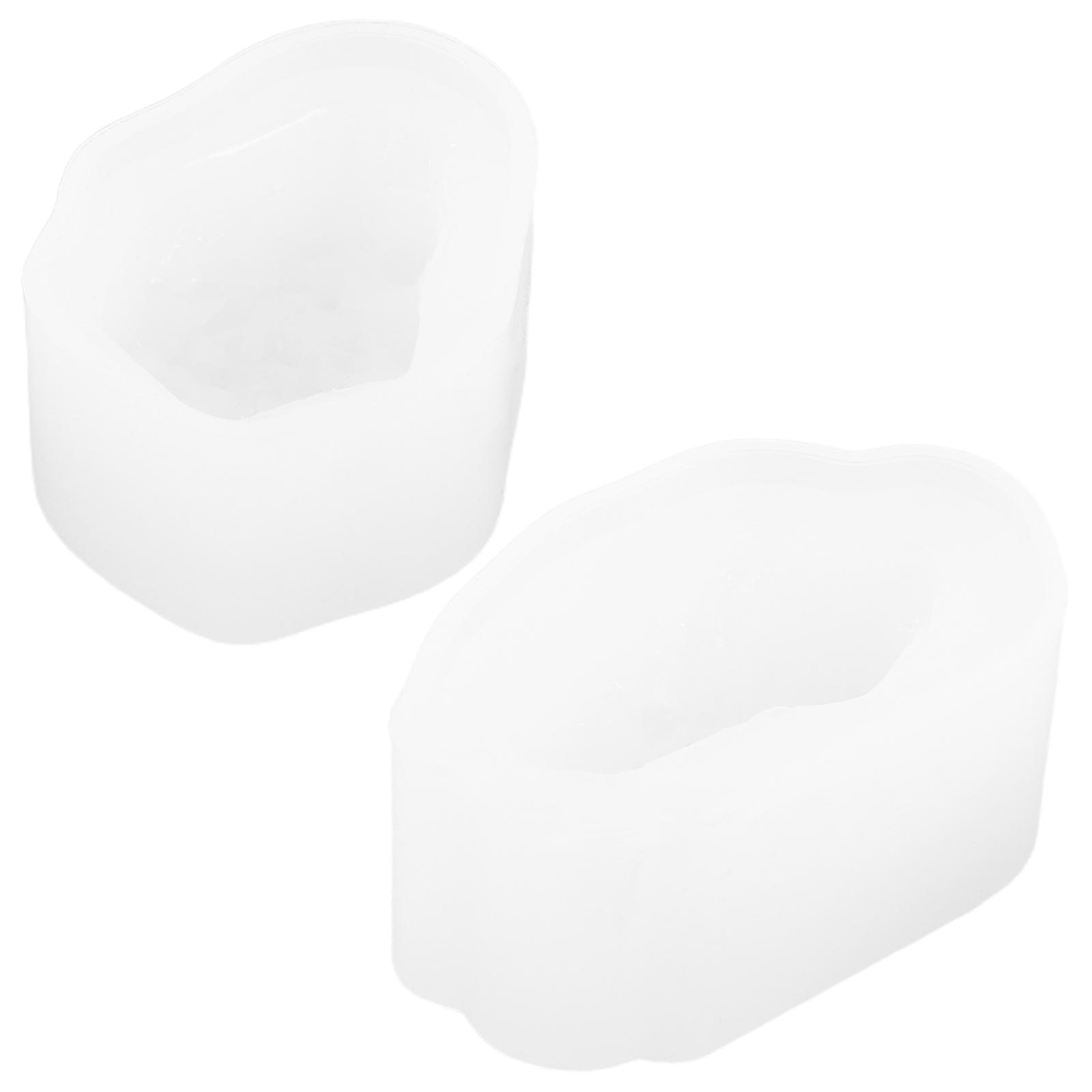 Epoxy Casting Molds Silicone For Quartz Crystal Crafts Diy Pendant Making Beginners 2Pcs