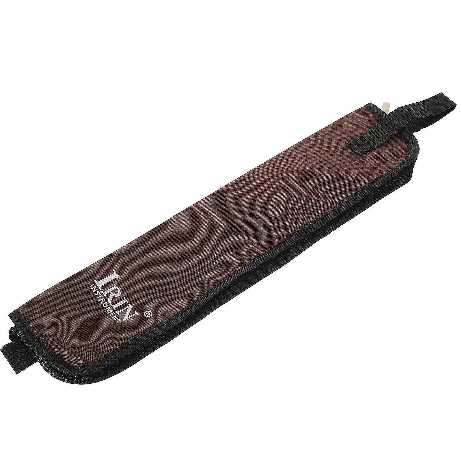 Drumstick Bag Simple Black Design Drumsticks Holder for Musicians 46X11X1CM Portability present Option 1Set