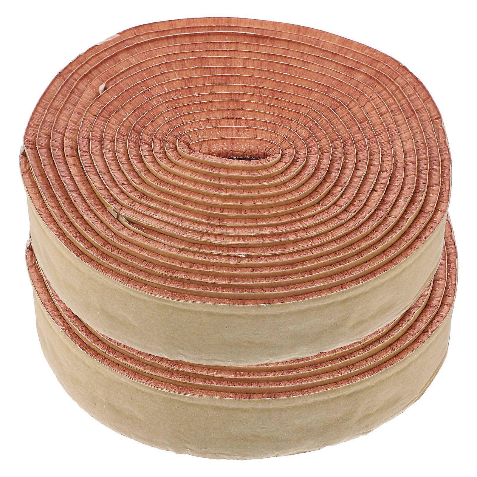 Skirting Board Cover Wall Decoration Molding Trim Home Decoration Light Brown 4x230x0.5cm Peel and Stick 2Pack