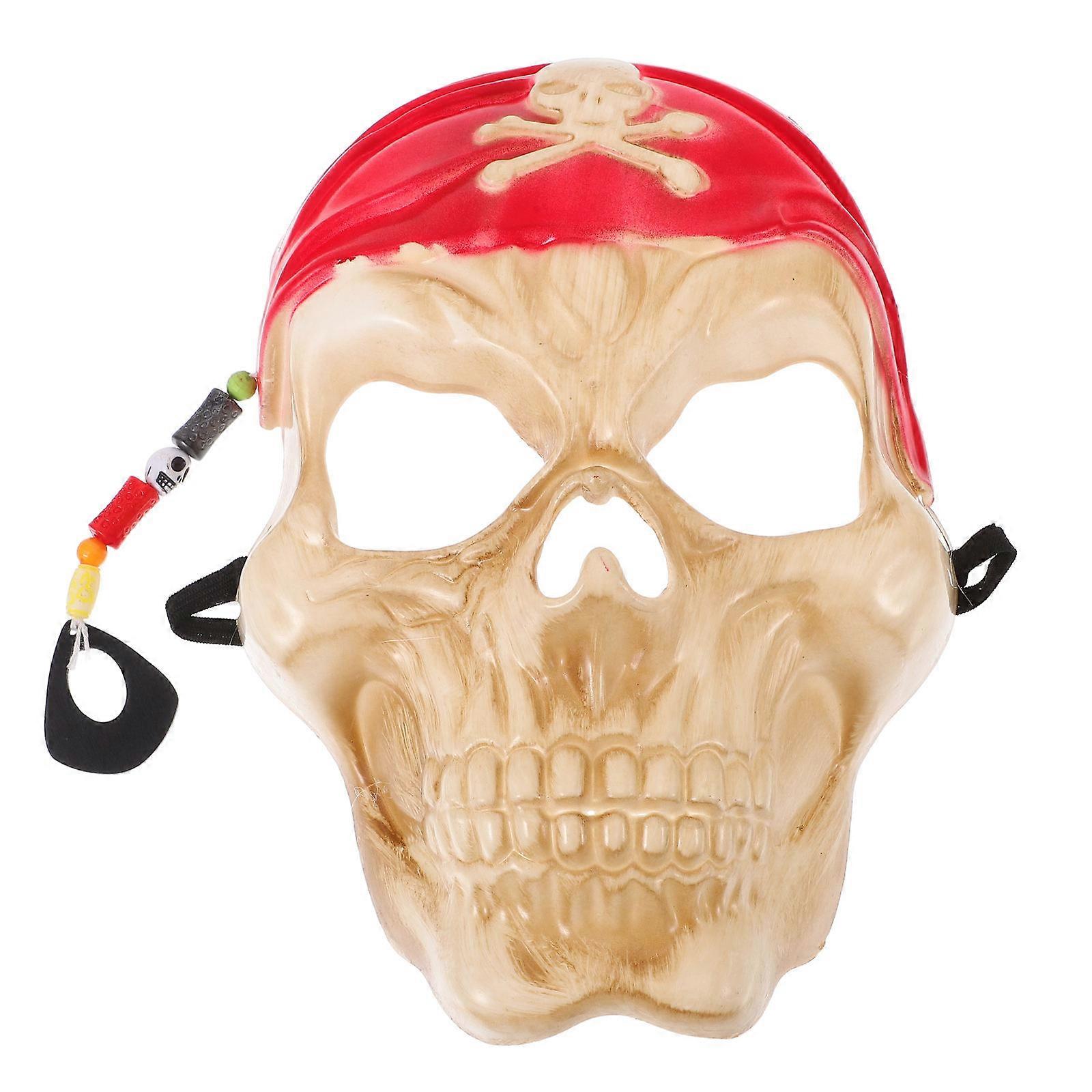 מסכת גולגולת פיראטים עם פירוט ריאליסטי נשף מסכות אביזר פנים למסיבות תחפושות ליל כל הקדושים משחקי תפקידים מבוגרים