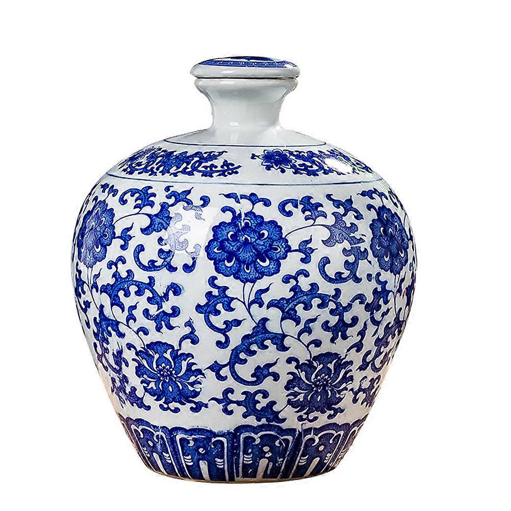 Ceramic Container Wine Storage For Adults Simple Design 8.7X7.1X7.1in 1Pack
