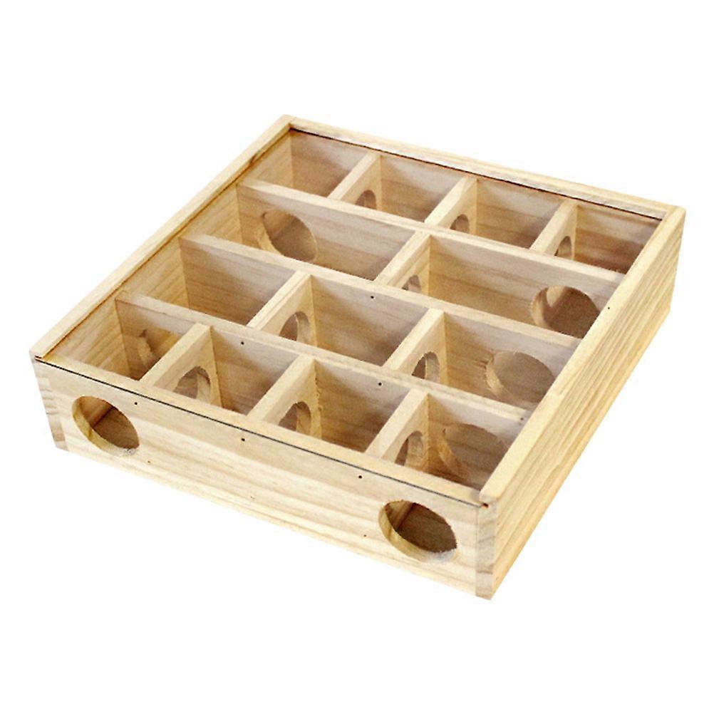 The **Wooden Chinchilla Maze For Hamsters** is an interactive pet accessory designed to provide mental stimulation and physical exercise for small