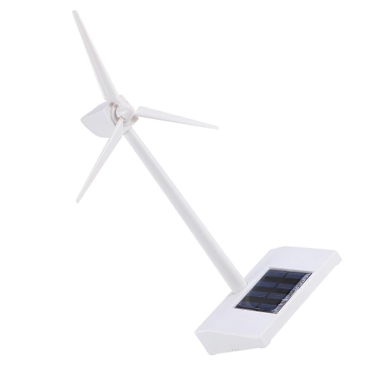 Windmills Model Solar Powered for Education Desktop Turbine Model White