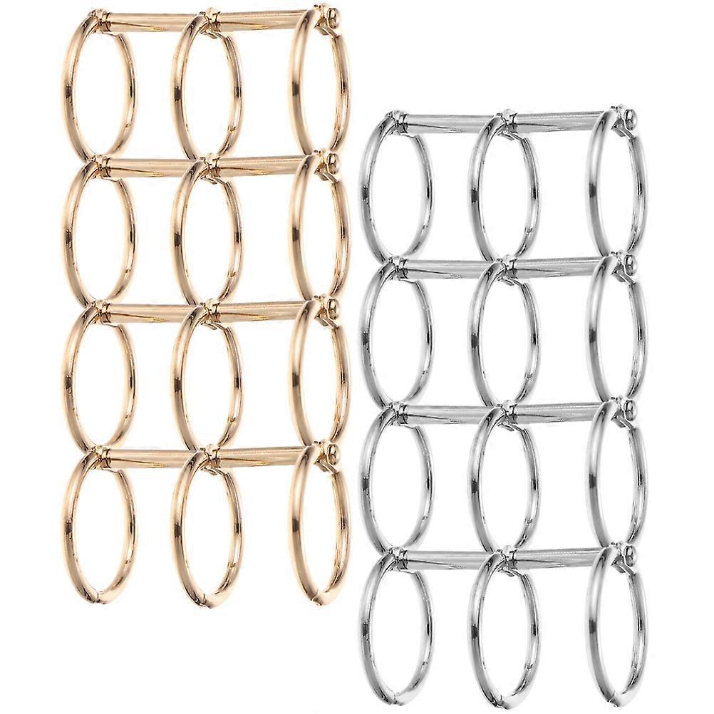 8PCS Metal Binder Rings for Scrapbooking, DIY Projects, and Loose Leaf Organization – Ideal for Teachers and Students