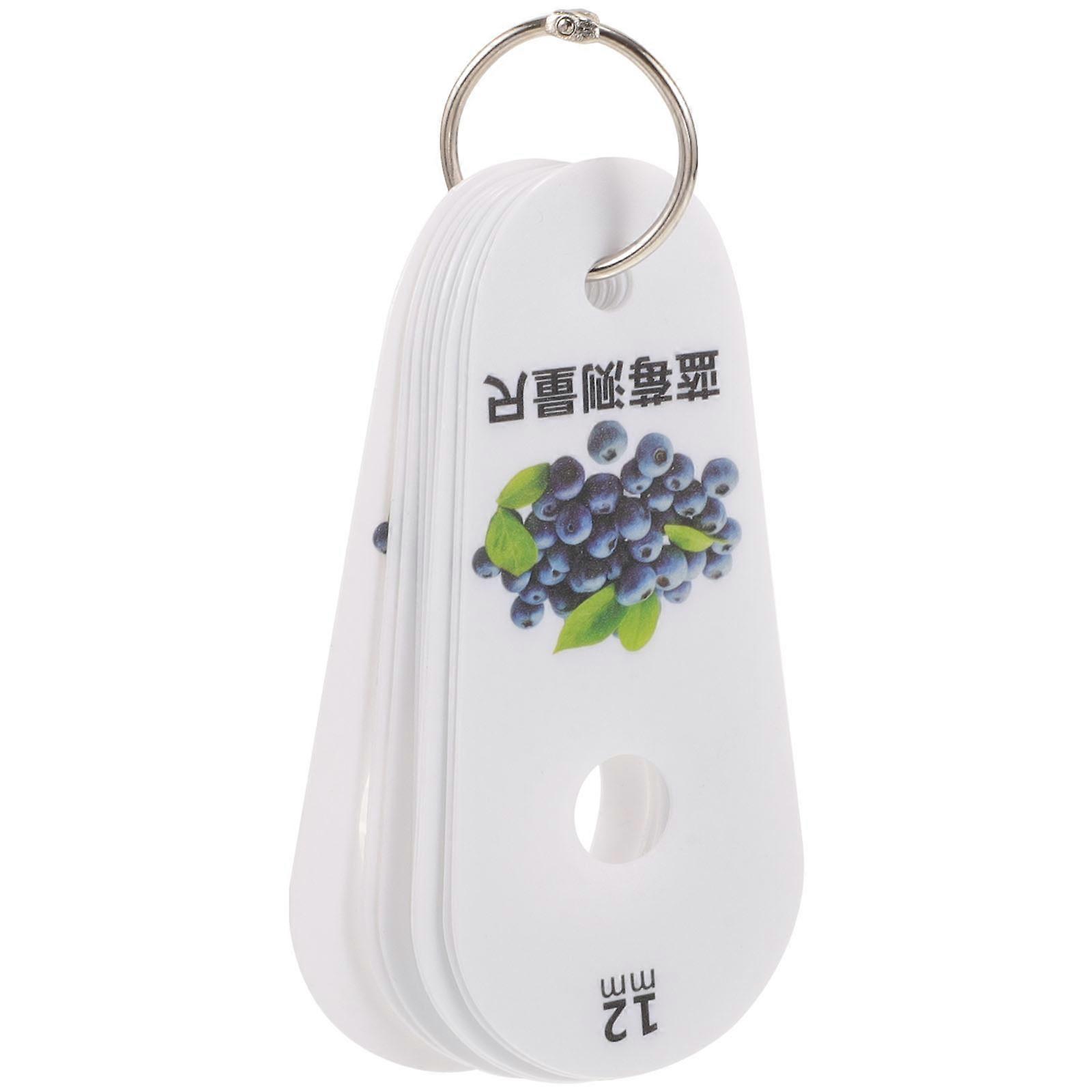 Classifying Blueberries Tool Blueberry Diameter Gauge Measuring Ruler 10.00X4.50X0.10CM Rectangular Plastic 1 Set
