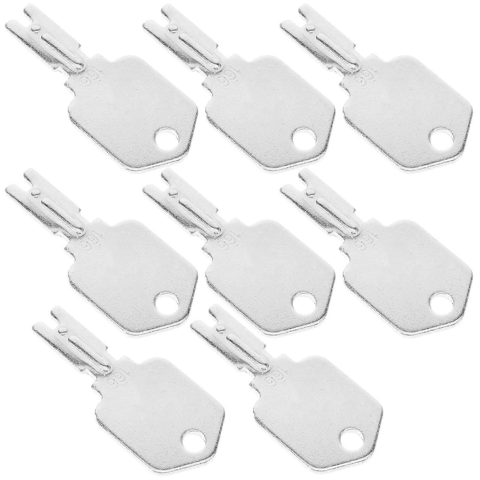 8pcs Durable Forklift Replacement Keys for Ignition Starter – Universal Fit for Compact and Portable Forklifts, Maintenance & Repair Use