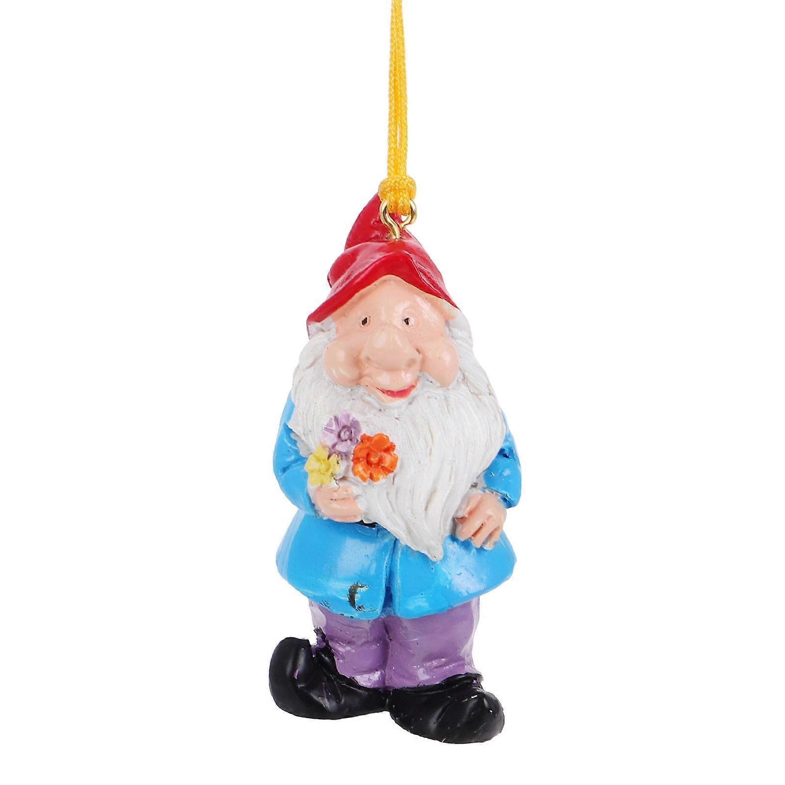 Christmas Hanging Ornament Gnome Pendant Home Decoration Assorted Color 5.40X2.60X2.00CM Wall Hanging 1Set