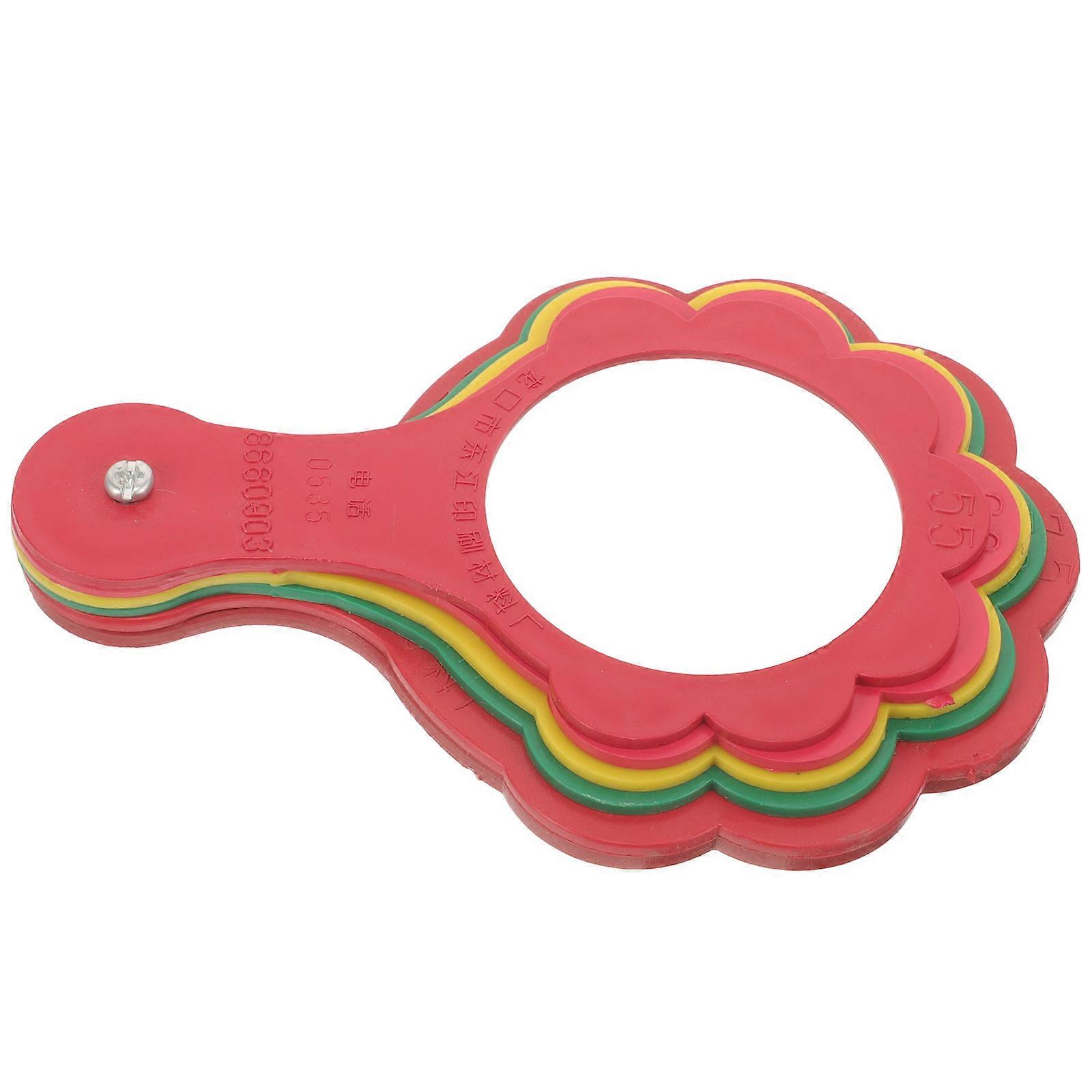 Plastic Fruit Measuring Ruler Measuring Farm 14.00X9.70X1.50CM Circular 1Pack