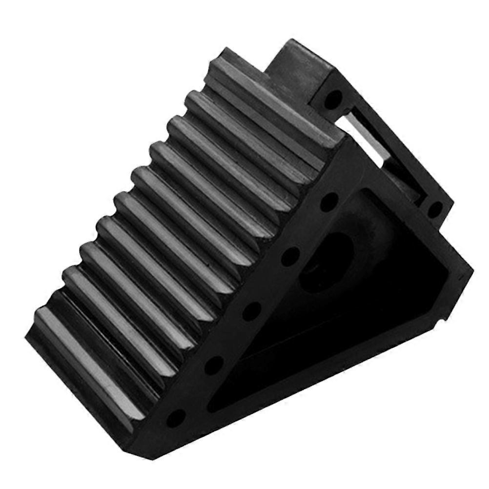 Parking Block Wheel Chock Anti Slip Vehicle Stabilization Tire Control Triangle Rubber 1Pcs