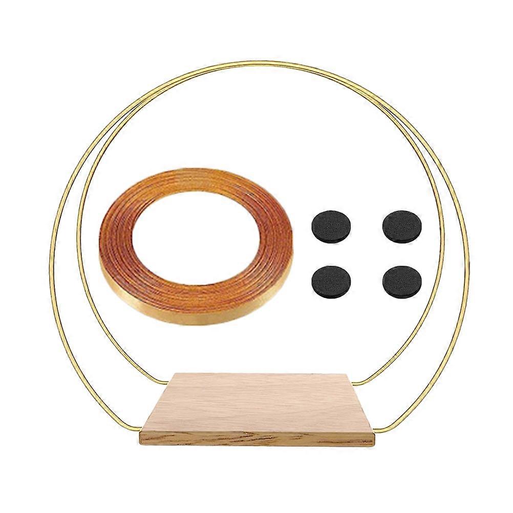Wood Wreath Ring Home Decoration Round Shape Macrame Style Floral Hoop for Crafts 1 Set