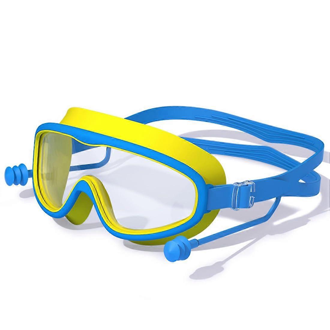Wave Children's Swimming Goggles - Soft Silicone Diving Goggles for Kids Aged 3-7, Adjustable Size, Includes Storage Box