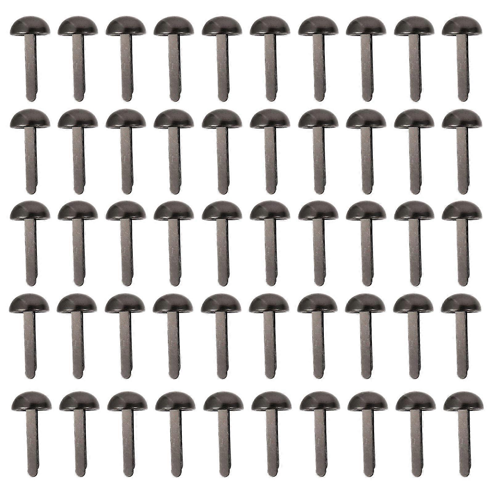 Metal Miniature Brads For Accessory Making Round Head 50Pcs