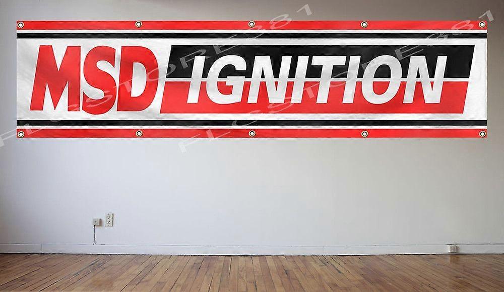 MSD Ignition Banner Flagga 2X8ft Holley Performance Väggdekor Flagga FTRSE868