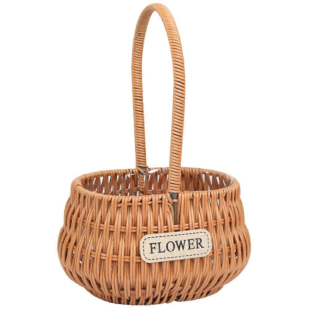 Mini Basket With Handle Small Woven Chocolate For Wedding Ceremony 1Pack
