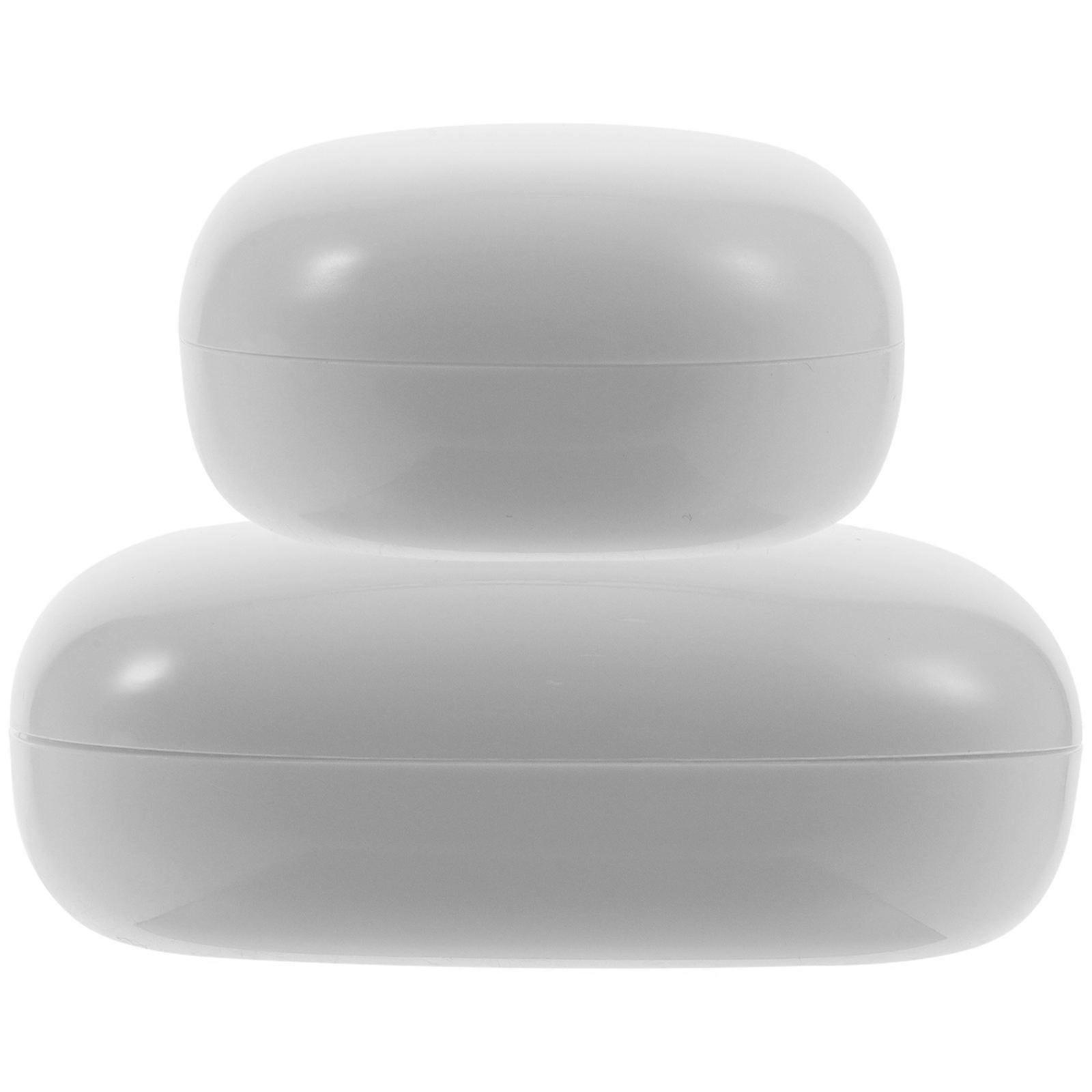 Travel Soap Container Leakproof Camping Gym White 11.5X8X5CM 2Pcs